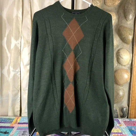 Dockers Men’s Medium Argyle Sweater - Picture 1 of 7
